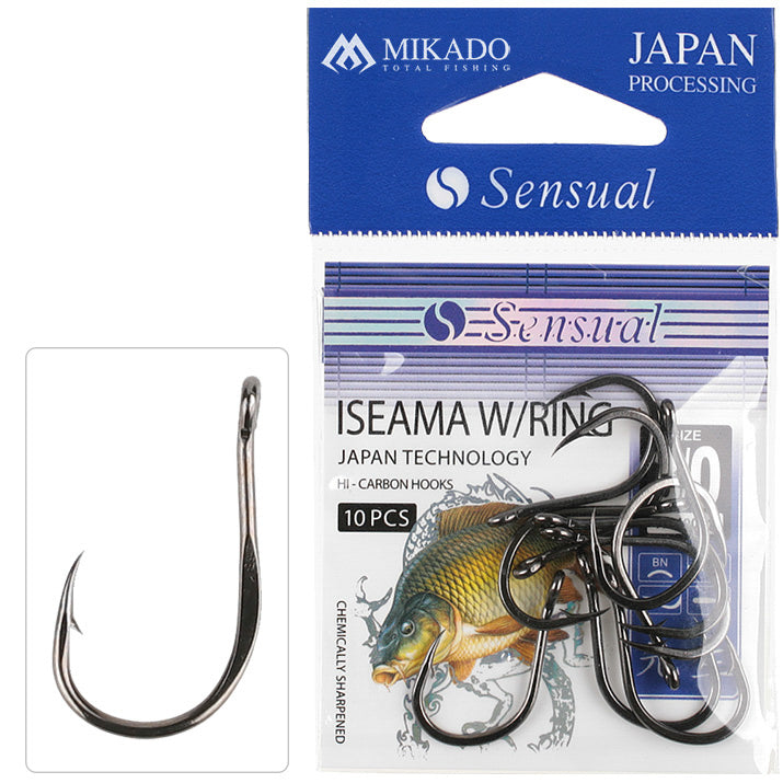 Mikado Haken - Sensual - Iseama W/RING NR. 3/0 Bn - 10 Stk.