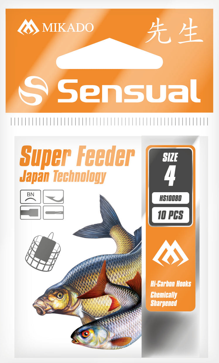 Mikado Haken - Sensual - Super Feeder Nr 16 Bn - 10 Stk.