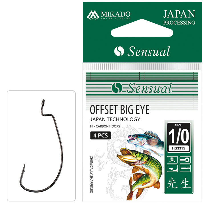 Mikado Haken - Sensual - Offset Big Eye NR. 6 Bn - 5 Stk.
