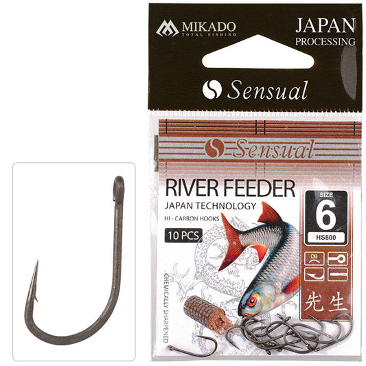 Mikado Haken - Sensual - River Feeder NR. 6 Db - 10 Stk.