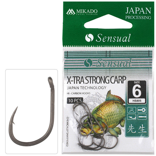 Mikado Haken - Sensual - X-Tra Strong Carp NR. 16 Db - 10 Stk.