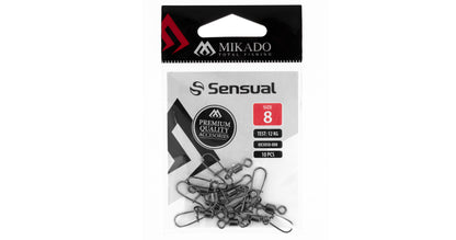 Mikado Roll-Wirbel - Mit Fastlock Snap NR. 12 Bn - 10 Stk.