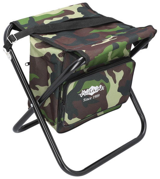 Mikado Hocker - Faltbar Mit Tasche (max w. 100kg) (40x38x31cm) - Camouflage - 1 Stk.