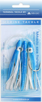 Mikado Meeres-Set - Octopus Rig 12cm - Haken 3x7/0 - Blau Und Weiss - 1 Satz