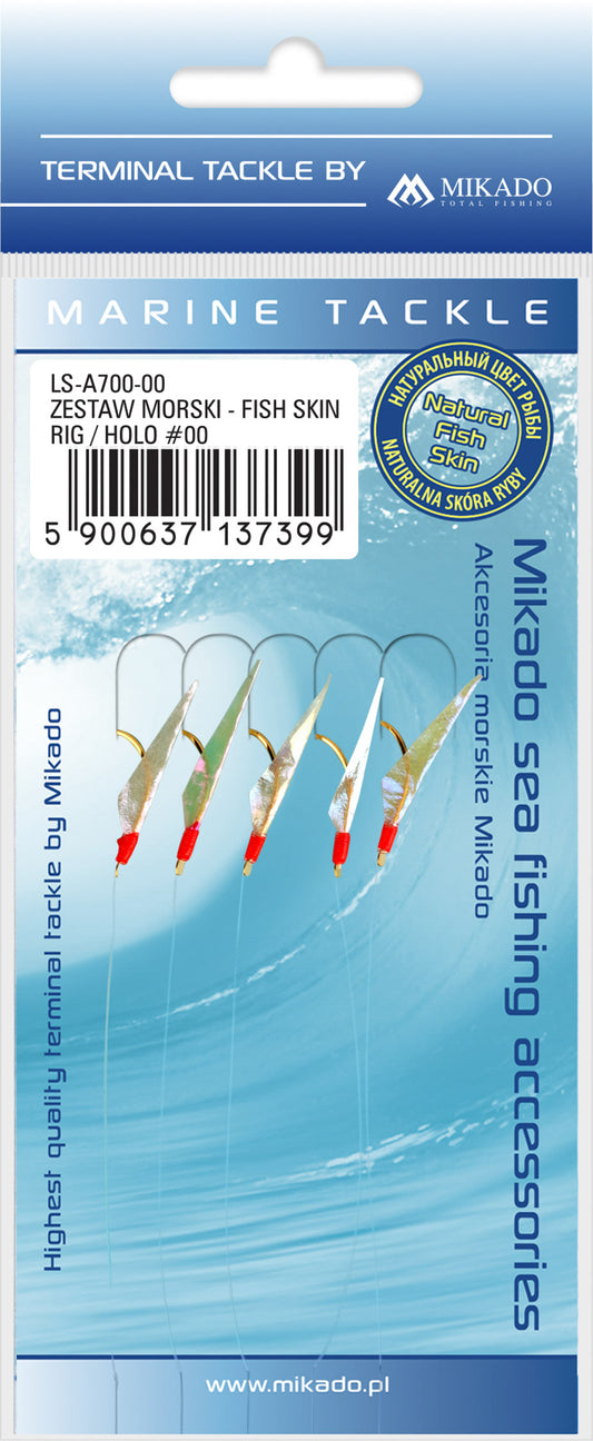 Mikado Meeres-Set - Fish Skin Rig - Holo - 1 Satz