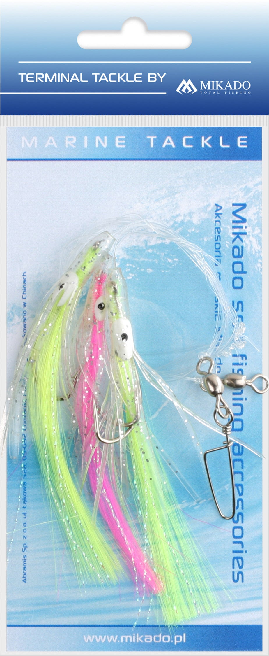 Mikado Meeres-Set - Octopus Rig Hair 7.5cm - Haken 2/0 - 1 Satz
