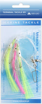 Mikado Meeres-Set - Octopus Rig Hair 7.5cm - Haken 2/0 - 1 Satz