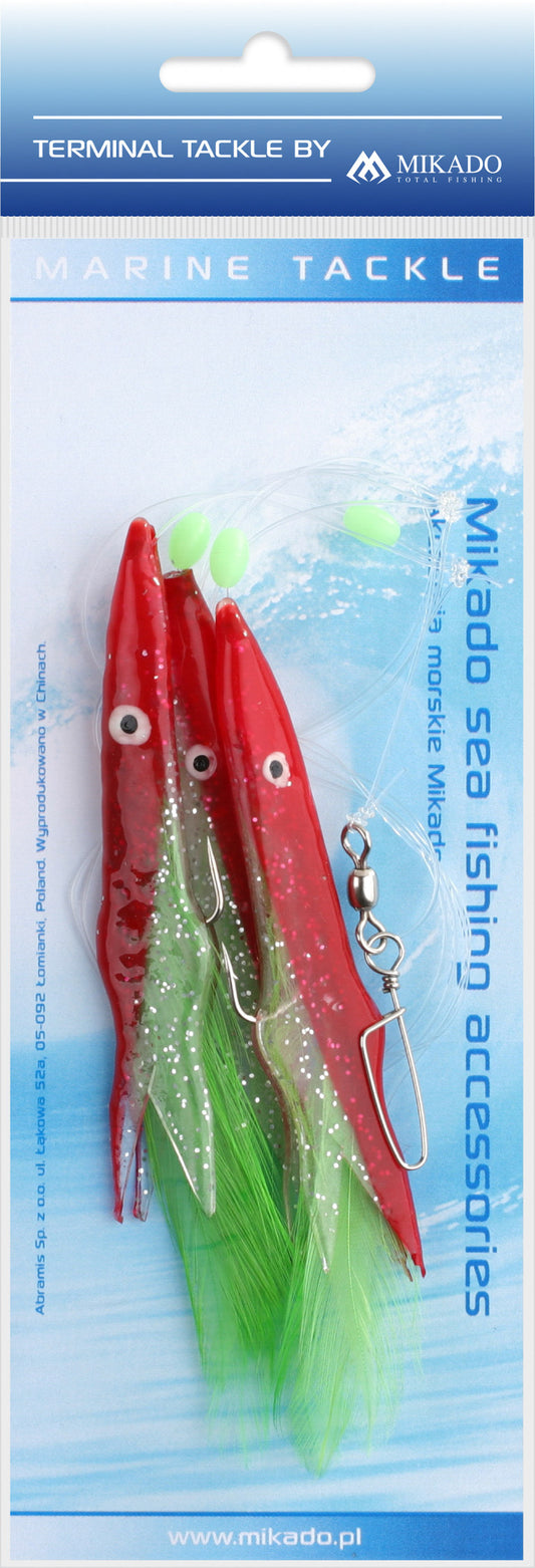 Mikado Meeres-Set - Belona Rig 12cm - Haken 3x1/0 - 1 Satz