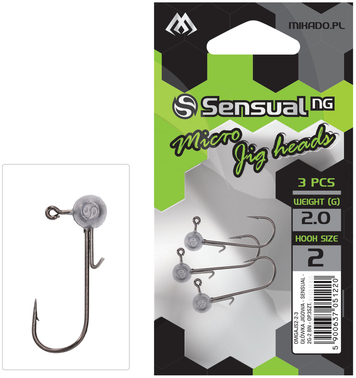 Mikado Jig Head - Sensual Micro - 4g-8 Bn - 3 Stk.