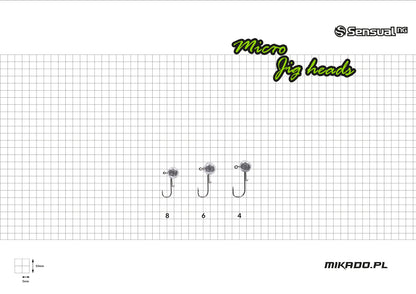 Mikado Jig Head - Sensual Micro - 1g-8 Bn - 3 Stk.