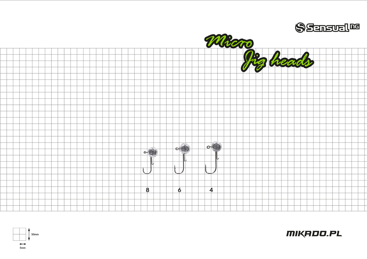 Mikado Jig Head - Sensual Micro - 1g-4 Bn - 3 Stk.