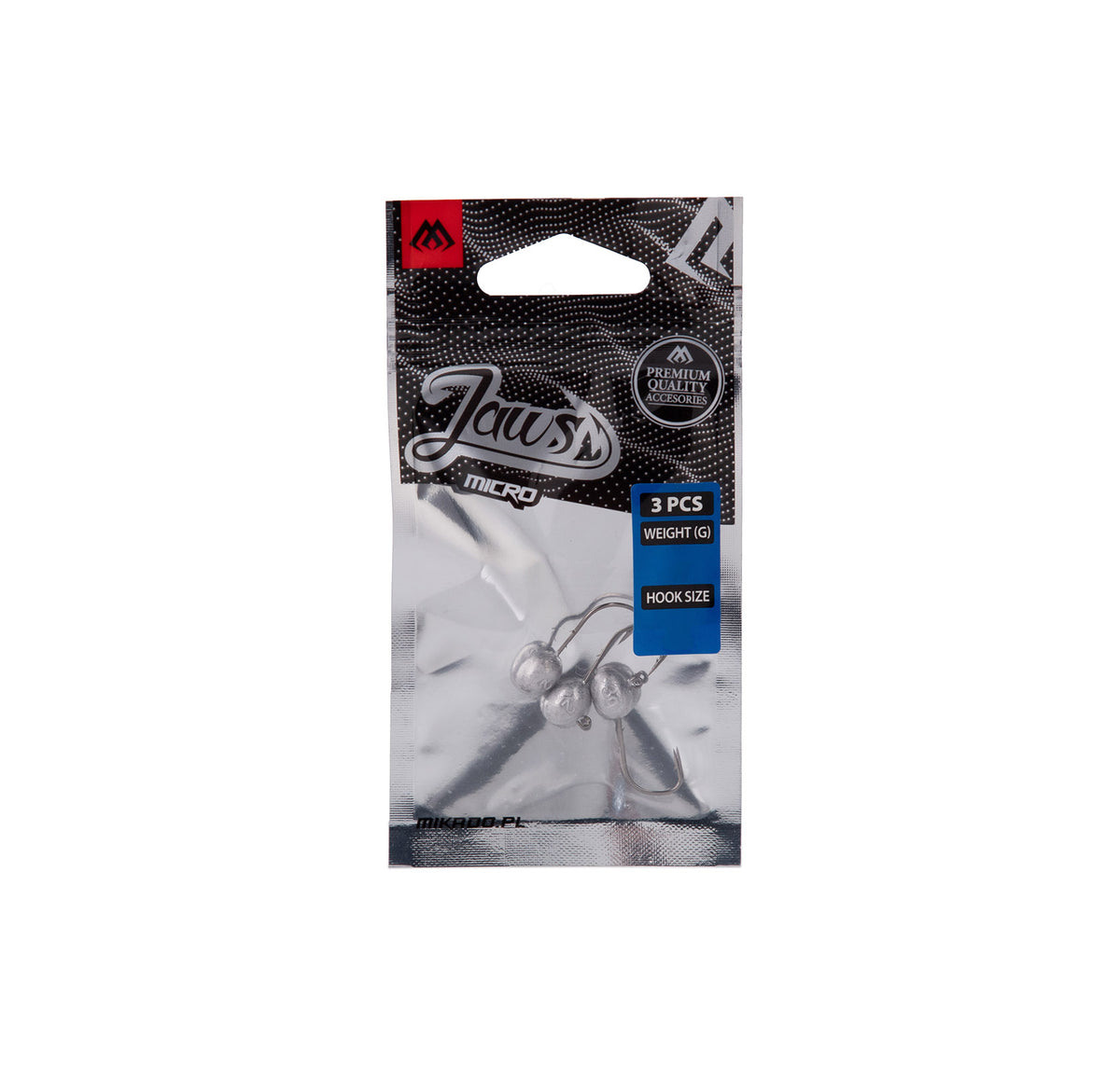 Mikado Jig Head - Jaws Micro - 2g-1 Bn - 3 Stk.