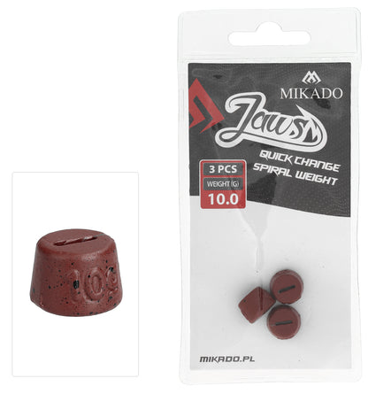 Mikado Austauschbare Last - Für Schrauben - Jaws Quick Change Spiral - 10gr - 3 Stk.