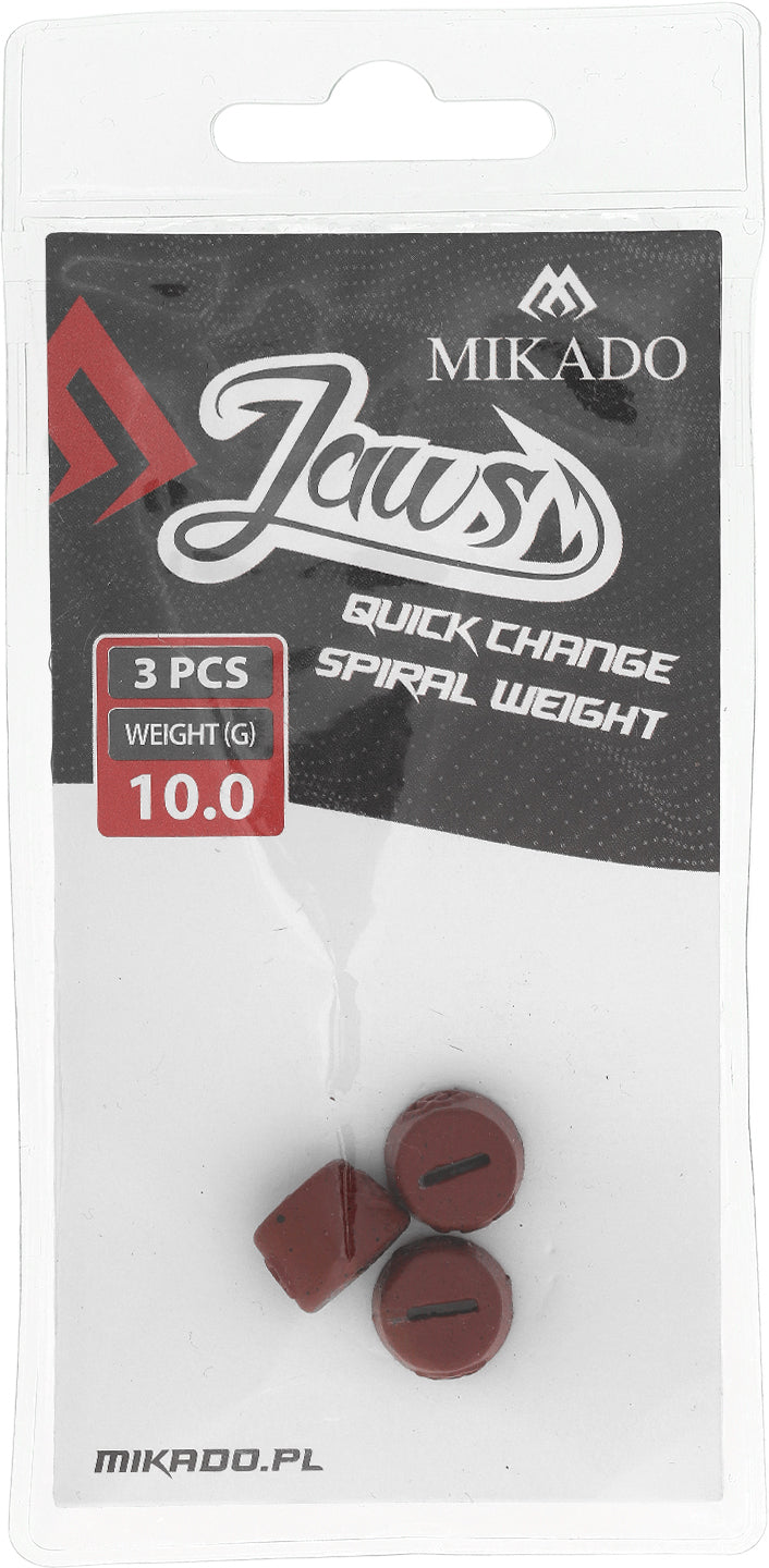 Mikado Austauschbare Last - Für Schrauben - Jaws Quick Change Spiral - 10gr - 3 Stk.