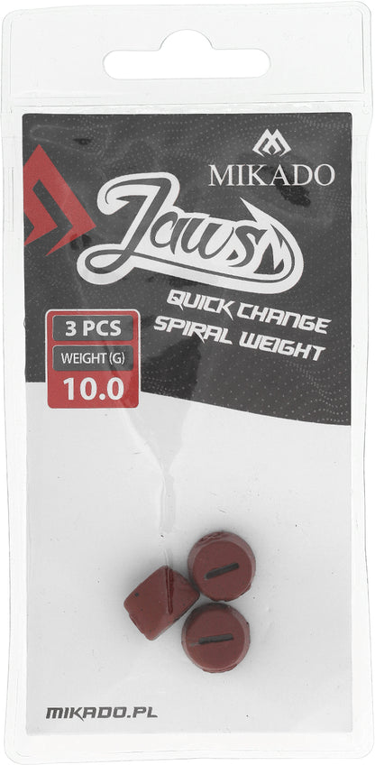 Mikado Austauschbare Last - Für Schrauben - Jaws Quick Change Spiral - 10gr - 3 Stk.