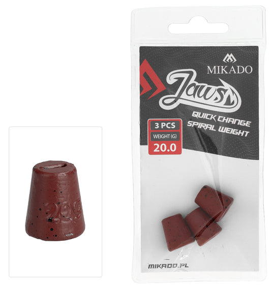 Mikado Austauschbare Last - Für Schrauben - Jaws Quick Change Spiral - 20gr - 3 Stk.
