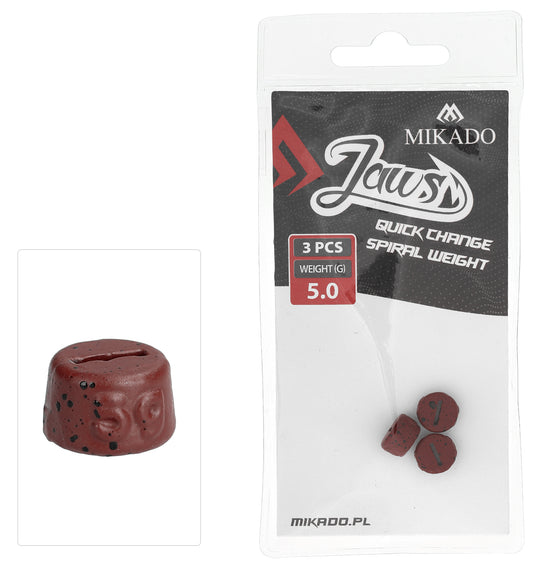 Mikado Austauschbare Last - Für Schrauben - Jaws Quick Change Spiral - 5gr - 3 Stk.