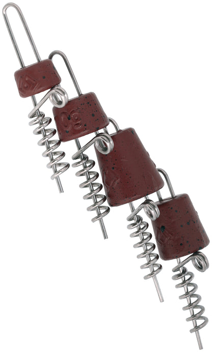 Mikado Schraube - Für Köder - Jaws Quick Change Spiral - Mix - 4.7cm - 4 Stk.