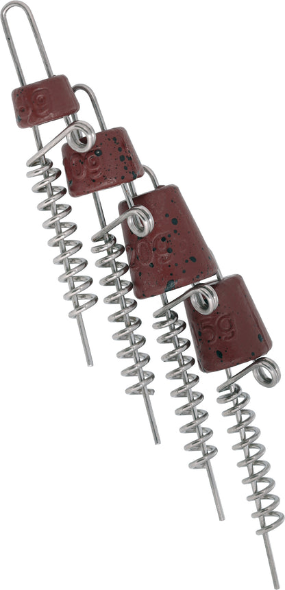 Mikado Schraube - Für Köder - Jaws Quick Change Spiral - Mix - 6cm - 4 Stk.