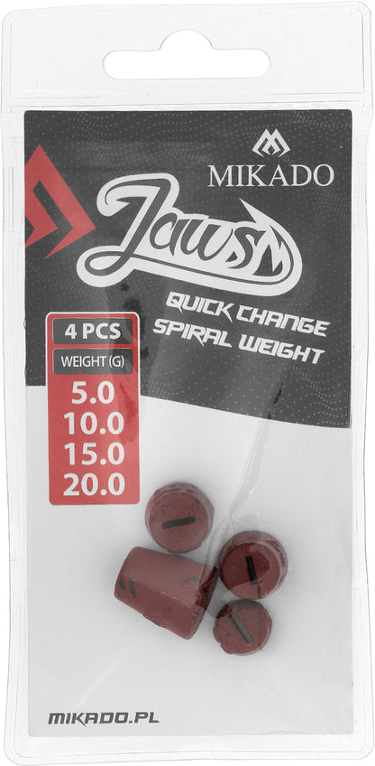 Mikado Austauschbare Last - Für Schrauben - Jaws Quick Change Spiral - Mix - 4 Stk.