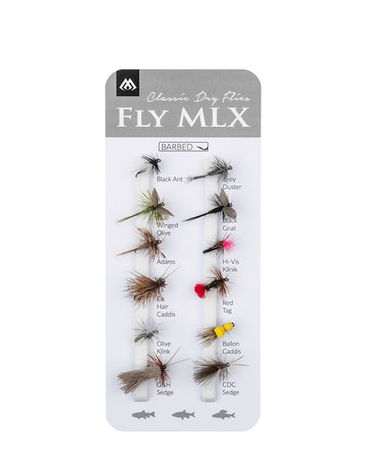Mikado Set - Künstliche Fliegen - Dry Flies - Barbed - 1 Satz