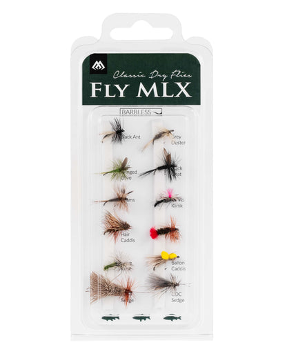 Mikado Set - Künstliche Fliegen - Dry Flies - Barbless - 1 Satz