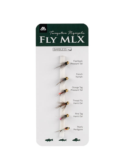 Mikado Set - Künstliche Fliegen - Tungsten Nymphs - Barbless - 1 Satz