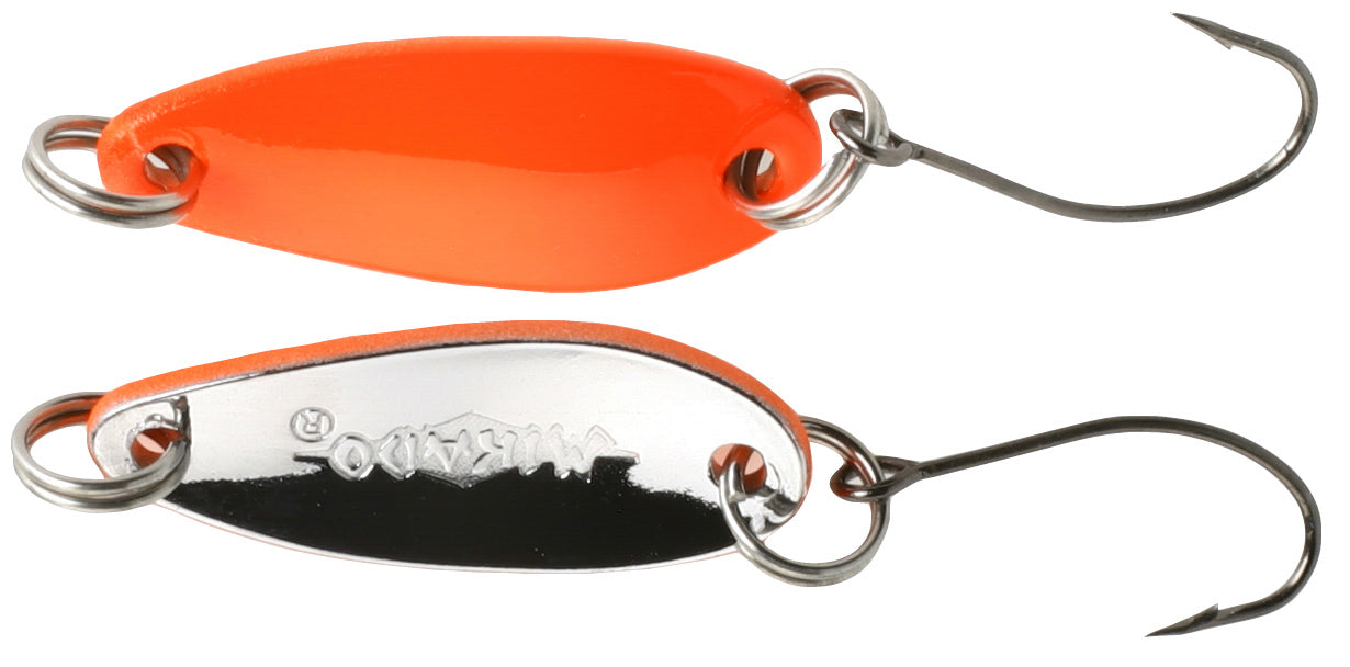 Mikado Blinker - Mini Spoon 2.4cm/1.5g - Orange Und Silber - 1 Stk.