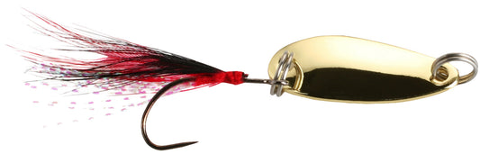 Mikado Blinker - Mini Spoon Mit Quaste - Gold