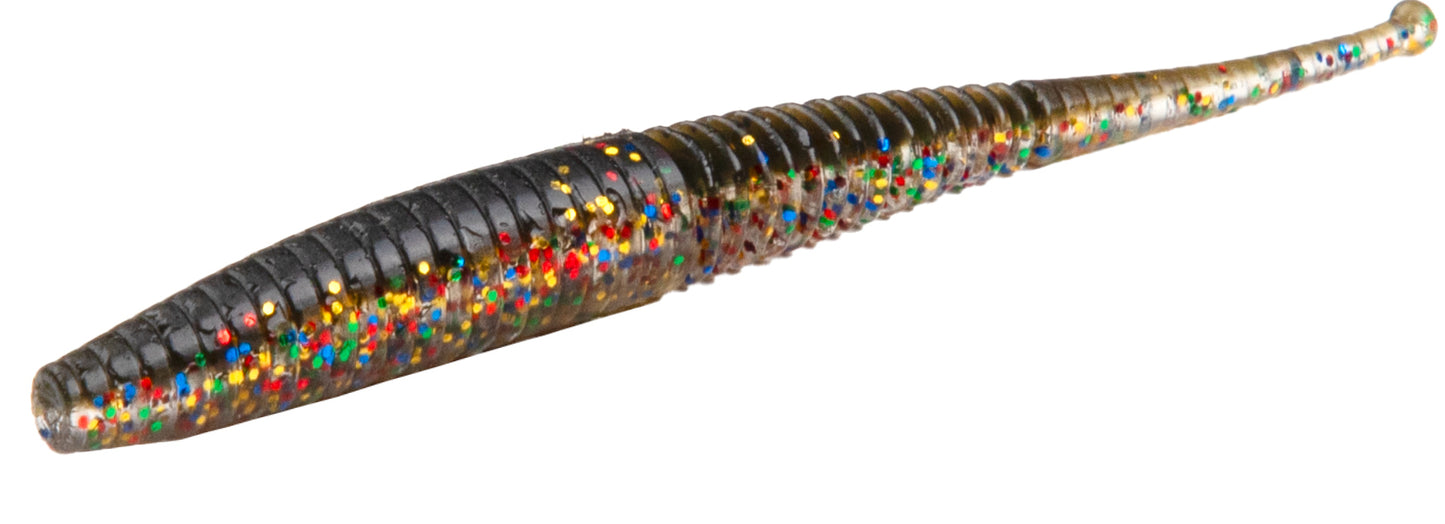 Mikado Köder - M-Craft Wiggly Worm 100mm / Magic Black  - 5 Stk.