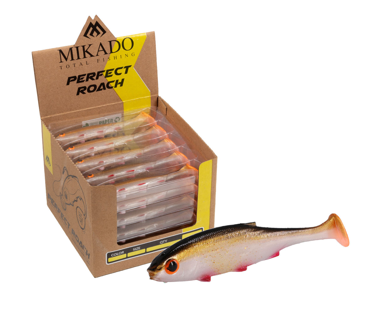Mikado Köder - Perfect Roach 10cm/RUDD  - Bulk - 25 Stk.
