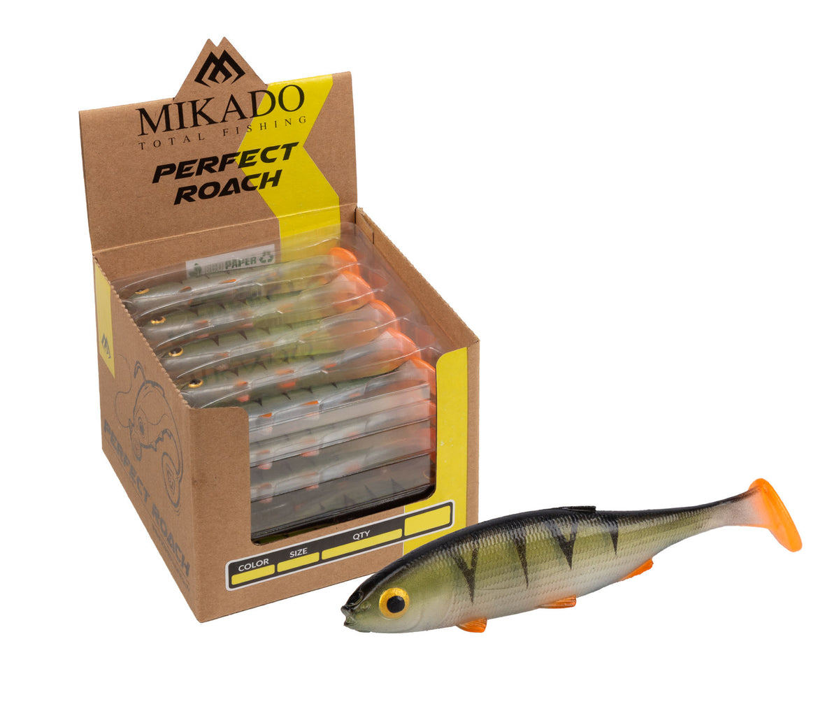 Mikado Köder - Perfect Roach 13cm/NATURAL Perch  - Bulk - 25 Stk.
