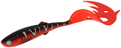 Mikado Köder - Sicario Pike Tail 10.5cm/RED Tiger - 4 Stk.