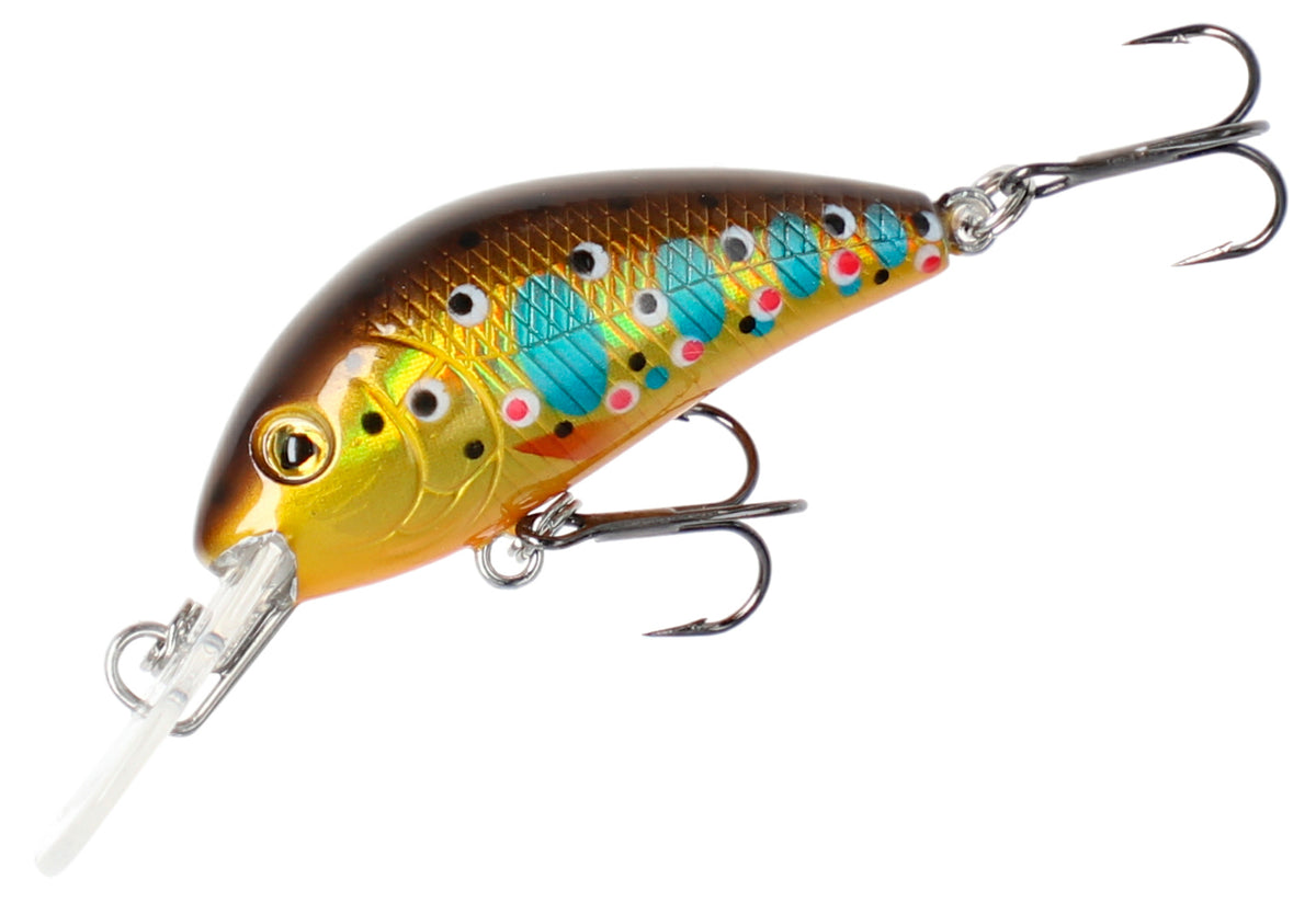 Mikado Wobbler Fishunter Cavalier - 4cm/BROWN Trout - Schwimmend - 1 Stk.