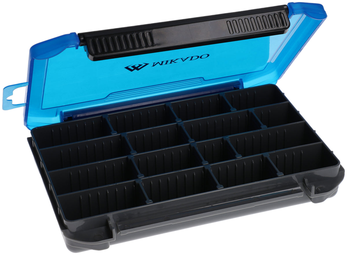 Mikado Box - Mit Teiler Uac-H1901 - (25,5x19,5x3,5cm) - Größe L - Blau - 1 Stk.