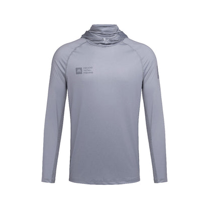 Mikado Long Sleeve – Angler-Hoodie Mit Integrierter Kapuze – Mit UV/UPF Filter – Grau – Größe Xl – 1 Stk.