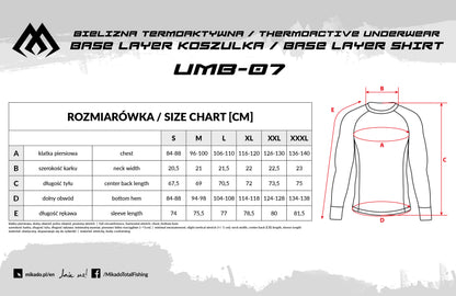 Mikado Thermoaktive Unterwäsche - Base Layer Shirt - Größe S - 1 Stk.