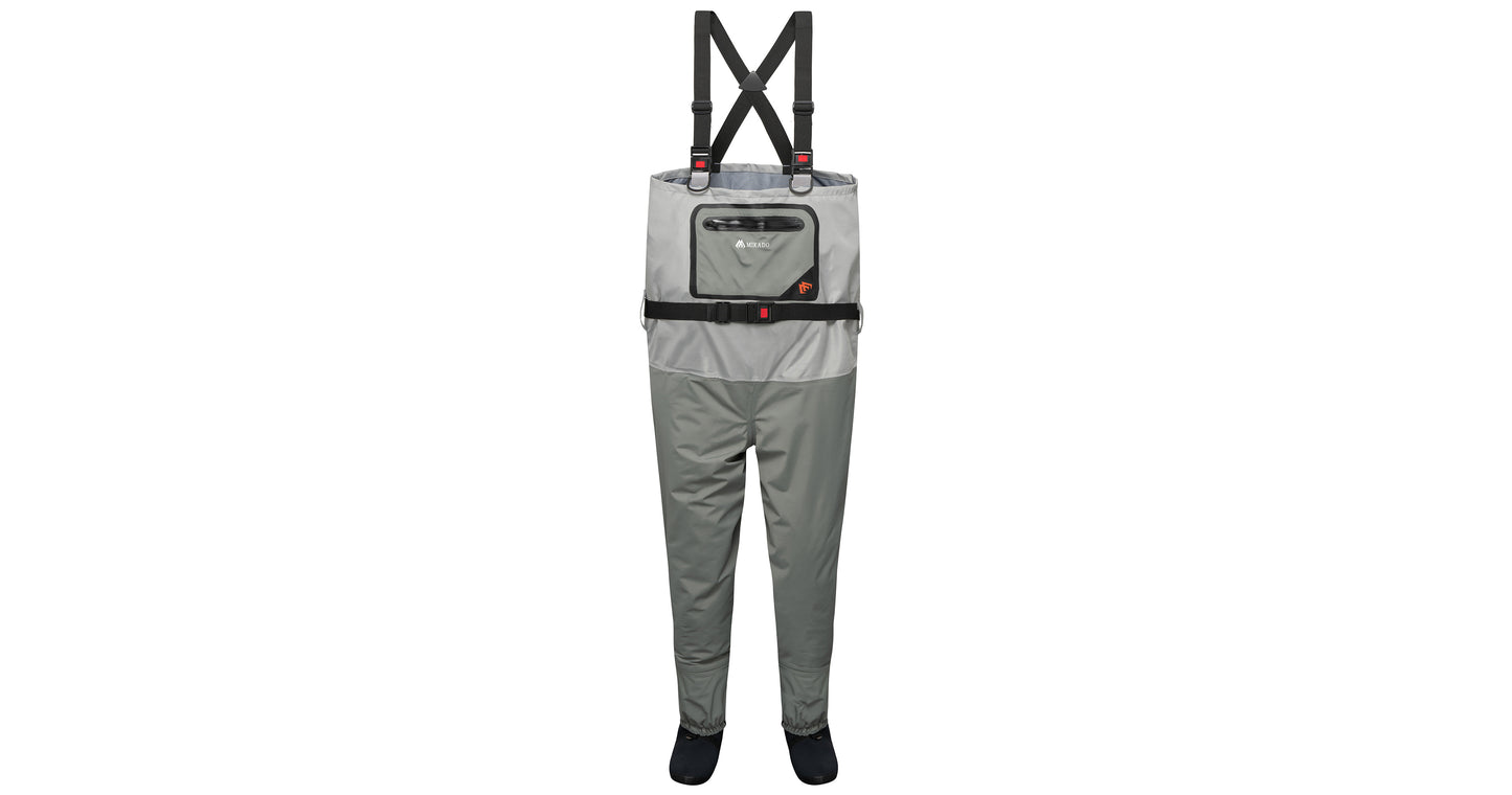 Mikado Wathosen - Atmungsaktiv Mit Neopren-Socken - Größe S - 1 Satz