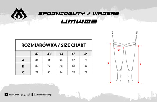 Mikado Wathosen - UMW02 - Größe 45 - 1 Satz