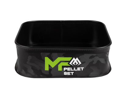 Mikado Eva-Behälter - Mf Pellet Set - (25x25x8cm) 1 Stk. + (21x21x8cm) 1 Stk. + (18x18x8cm) 1 Stk. - 1 Set