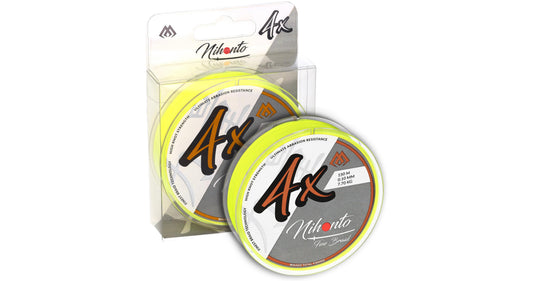 Mikado Geflochtene Schnüre - Nihonto Fine Braid - 0.14mm/9.7kg/150m - Fluo Gelb - 1 Spule