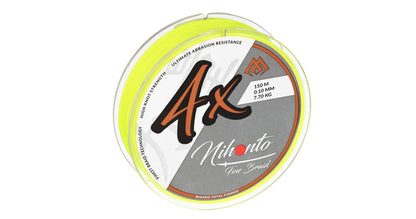 Mikado Geflochtene Schnüre - Nihonto Fine Braid - 0.10mm/7.7kg/150m - Fluo Gelb - 1 Spule