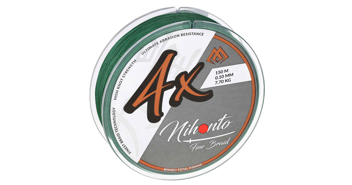 Mikado Geflochtene Schnüre - Nihonto Fine Braid - 0.18mm/14.4kg/150m - Grün - 1 Spule