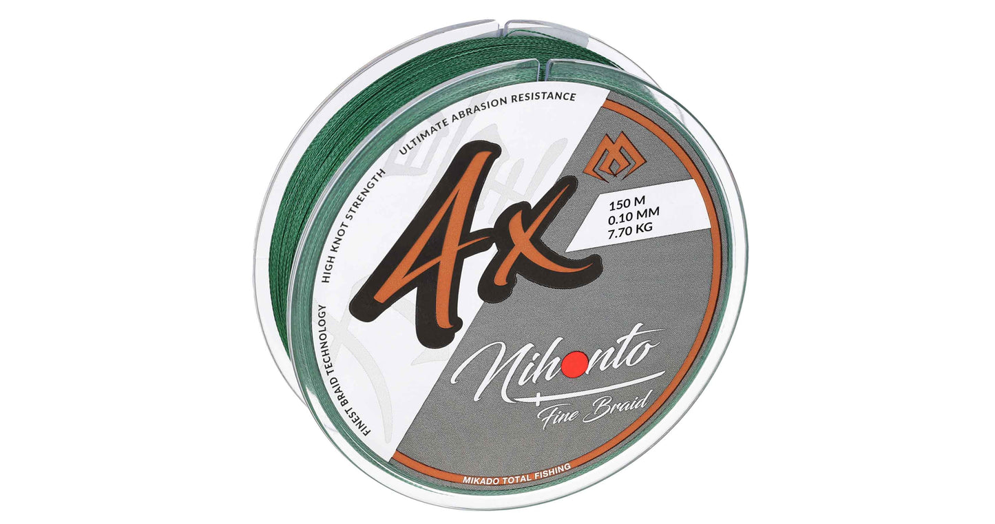 Mikado Geflochtene Schnüre - Nihonto Fine Braid - 0.35mm/33.4kg/150m - Grün - 1 Spule