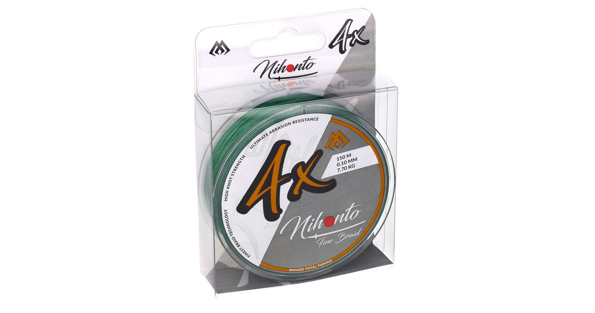 Mikado Geflochtene Schnüre - Nihonto Fine Braid - 0.10mm/7.7kg/150m - Grün - 1 Spule