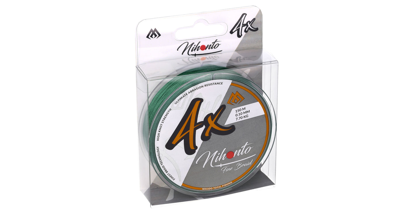 Mikado Geflochtene Schnüre - Nihonto Fine Braid - 0.20mm/16.6kg/150m - Grün - 1 Spule