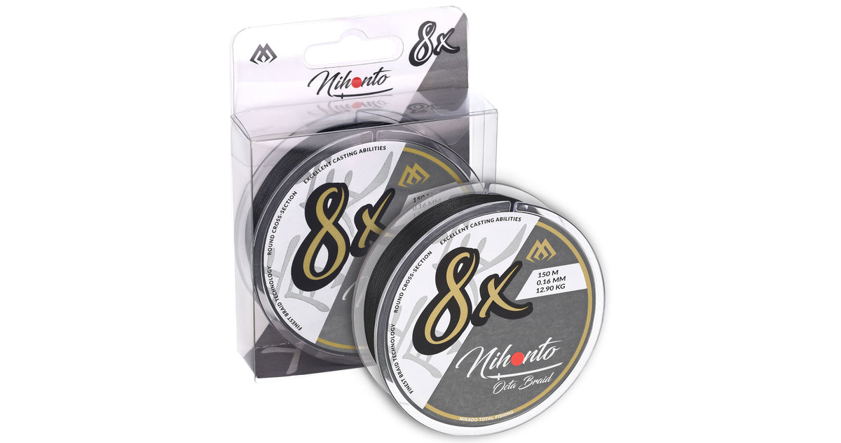 Mikado Geflochtene Schnüre - Nihonto Octa Braid - 0.30mm/29.9kg/10m - Schwarz - 1 Spule