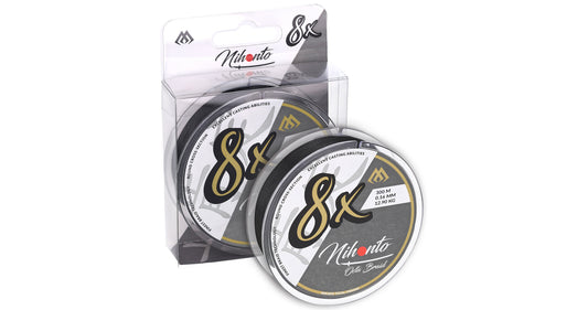 Mikado Geflochtene Schnüre - Nihonto Octa Braid - 0.08mm/5.15kg/300m - Schwarz - 1 Spule