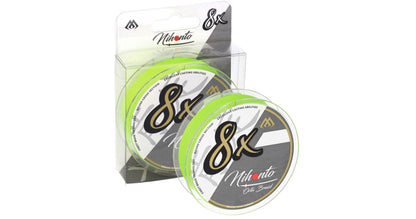 Mikado Geflochtene Schnüre - Nihonto Octa Braid - 0.12mm/8.9kg/300m - Fluo - 1 Spule