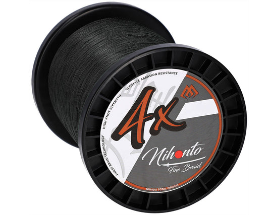 Mikado Geflochtene Schnüre - Nihonto Fine Braid - 0.50mm/41.8kg/3000m - Schwarz - 1 Spule